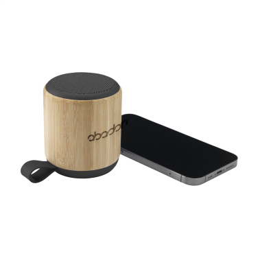 Logotrade promotional giveaway image of: Timor Bamboo Wireless Speaker