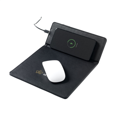 Logo trade business gift photo of: RCS Recycled Wireless Charging Mousepad