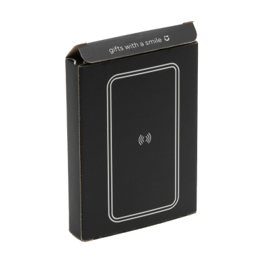 Logotrade business gifts photo of: Boru Bamboo RCS Recycled ABS Powerbank Wireless Charger