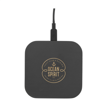 Logotrade promotional merchandise image of: Bamboo Wireless Charger 15W