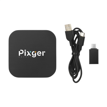 Logo trade promotional merchandise photo of: Bamboo Wireless Charger 15W