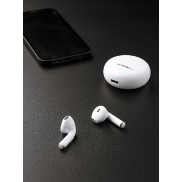 Logo trade promotional merchandise photo of: Calypso RCS Recycled Wireless Earbuds