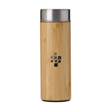 Logo trade promotional item photo of: Osaka 360 ml bamboo thermo bottle/thermo cup