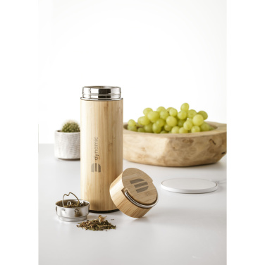 Logotrade promotional items photo of: Nikko 330 ml bamboo thermo bottle/thermo cup