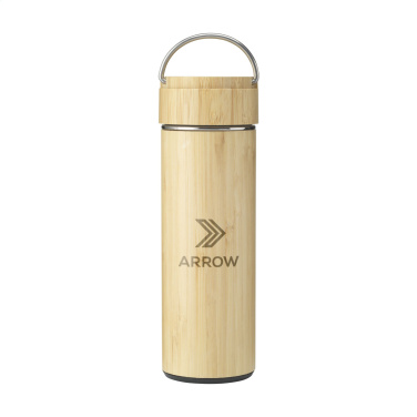 Logo trade corporate gifts picture of: Nikko 330 ml bamboo thermo bottle/thermo cup