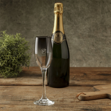 Logo trade advertising products image of: Smokey Champagne glass 180 ml