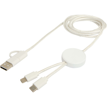 Logo trade promotional product photo of: Citala 5-in-1 recycled plastic 150 cm data sync and 27W fast charge cable