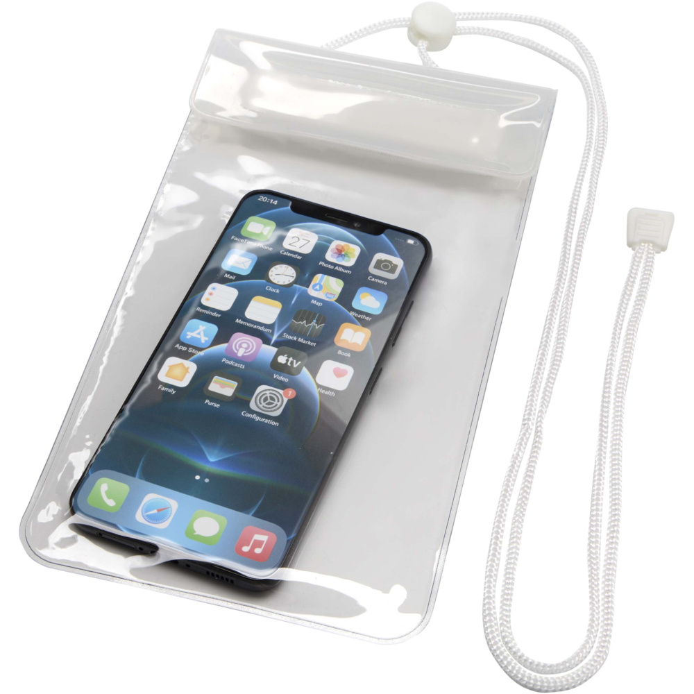 Logo trade promotional giveaways image of: Dombay waterproof phone pouch size XL