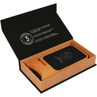 Logotrade business gift image of: SCX.design W16 10W light-up wireless wooden stand