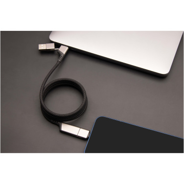 Logotrade advertising products photo of: SCX.design C52 100W 4-in-1 rPET magnetic ultra fast charging cable 