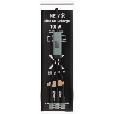 Logotrade promotional items photo of: SCX.design C53 100W 5-in-1 rPET ultra fast charging cable