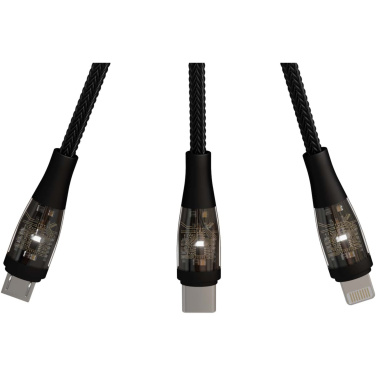 Logotrade corporate gifts photo of: SCX.design C50 5-in-1 fast charging 100W/5A cable with digital display