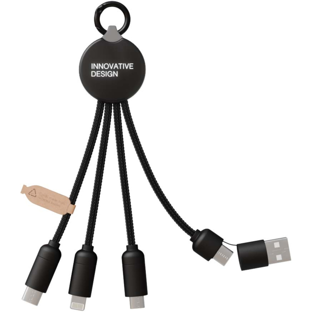 Logo trade promotional giveaways image of: SCX.design C14 15W 5-in-1 charging cable