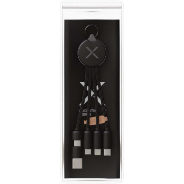 Logo trade promotional merchandise photo of: SCX.design C14 15W 5-in-1 charging cable