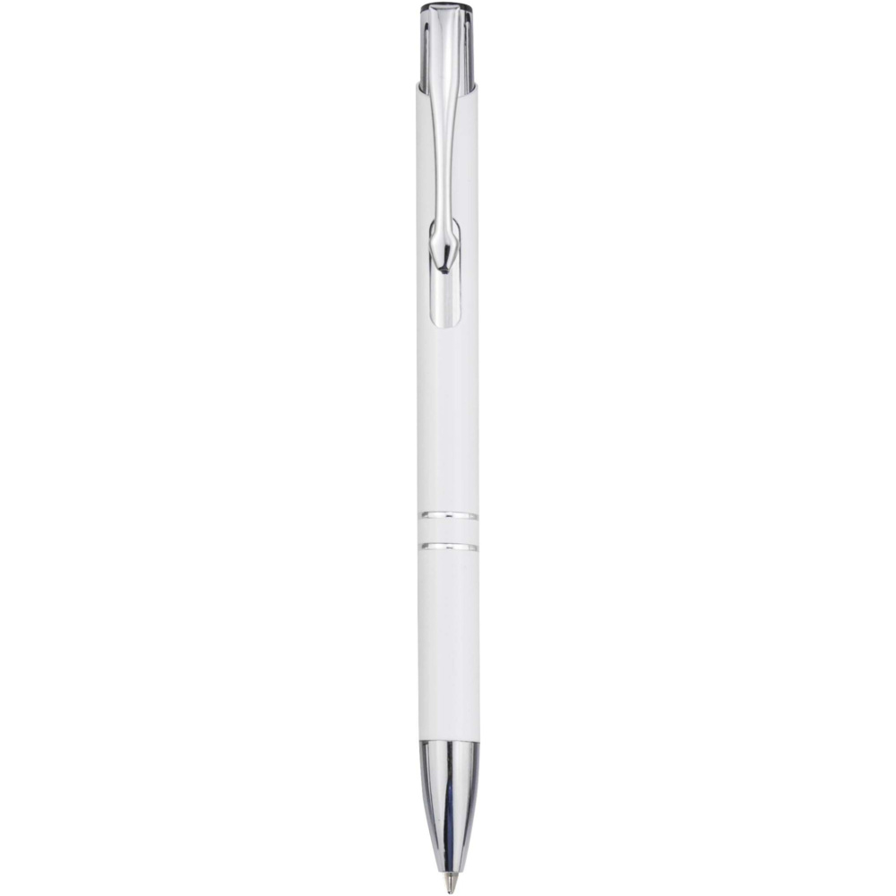 Logo trade promotional gifts picture of: Moneta recycled aluminium ballpoint pen (blue ink)