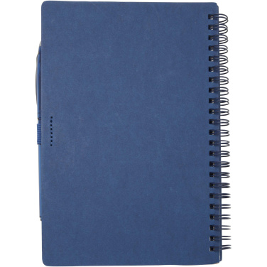 Logo trade promotional item photo of: Slate reusable soft cover notebook and pen set (black ink)