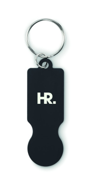 Logo trade advertising product photo of: Key ring with trolley token