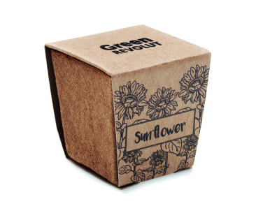 Logo trade business gifts image of: Sunflower growing kit