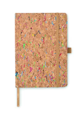 Logo trade promotional giveaways image of: A5 cork coloured notebook