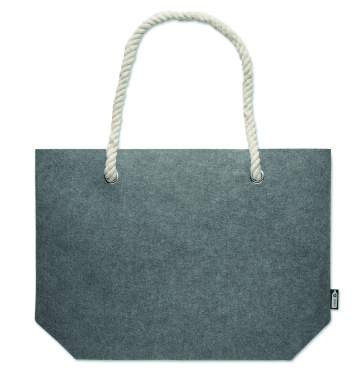 Logo trade promotional merchandise image of: RPET felt beach bag