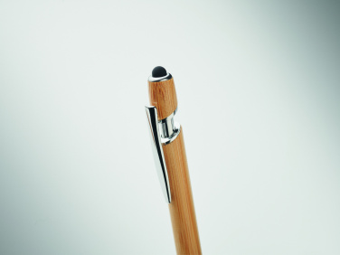 Logo trade corporate gifts image of: Ball pen in bamboo