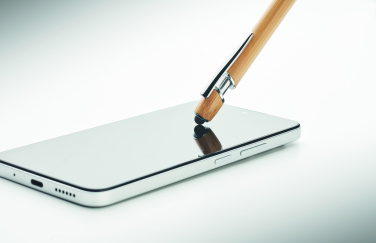 Logo trade promotional gifts picture of: Ball pen in bamboo