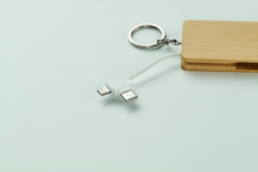 Logo trade corporate gifts image of: Key ring charging cable