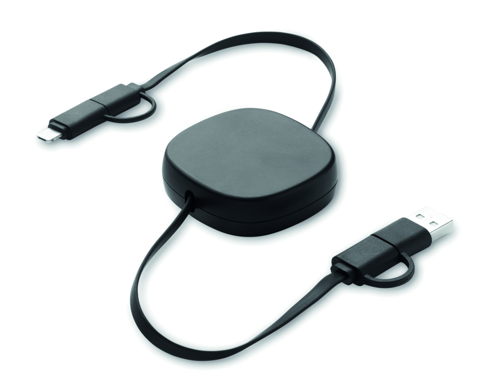 Logotrade advertising product image of: 60W retractable charging cable