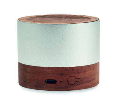 Logo trade promotional items image of: Recycled aluminium speaker