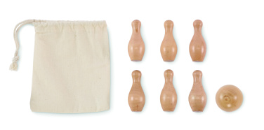 Logotrade promotional merchandise picture of: Mini pine wood bowling set