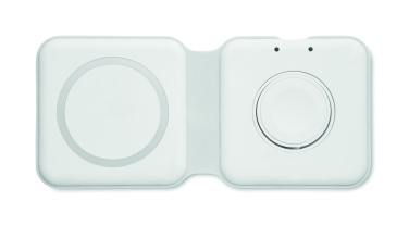 Logo trade promotional giveaway photo of: 2 in 1 foldable charger 15W