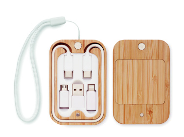 Logotrade promotional product image of: 15W wireless charger in bamboo