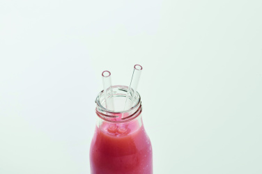 Logotrade promotional item picture of: 4 reusable glass straws