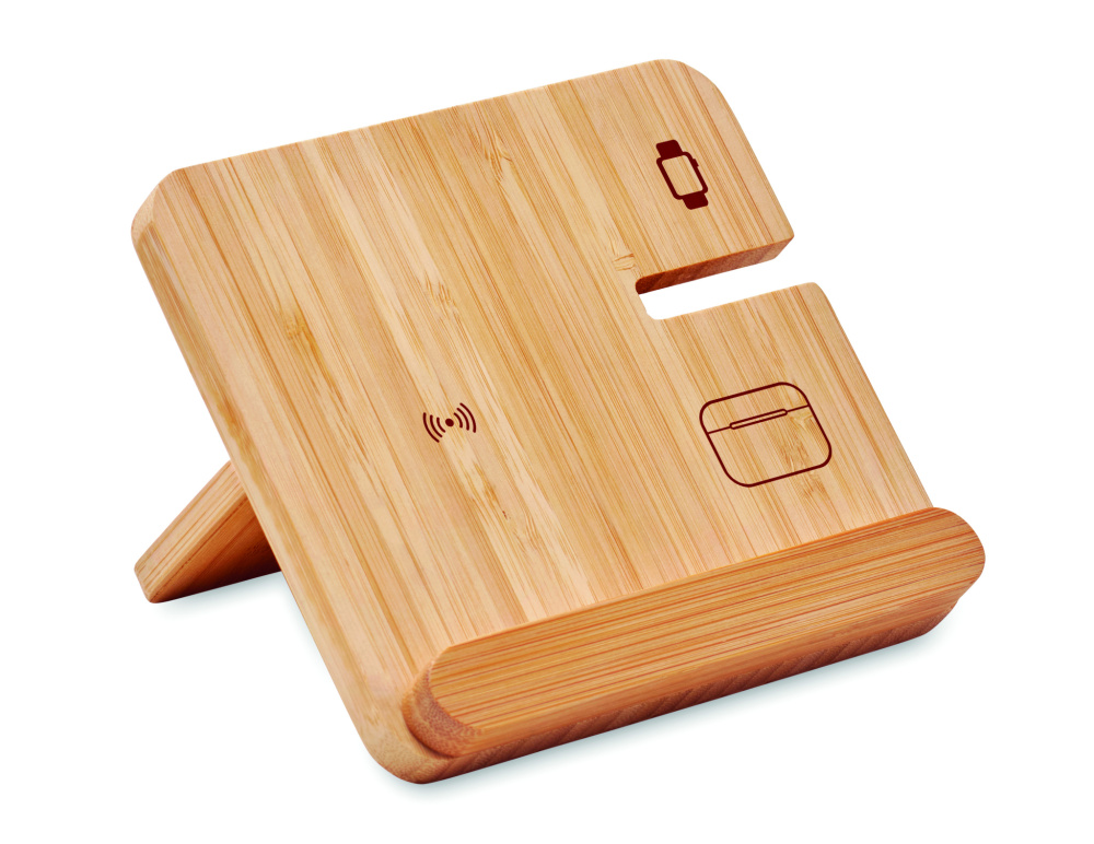 Logotrade corporate gift image of: 3 in 1 15W wireless charger