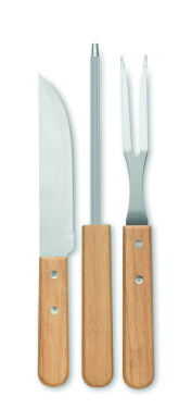 Logo trade business gifts image of: Stainless steel barbecue tools