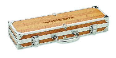 Logo trade promotional products picture of: Stainless steel barbecue tools