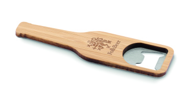 Logo trade corporate gifts picture of: Bamboo bottle opener