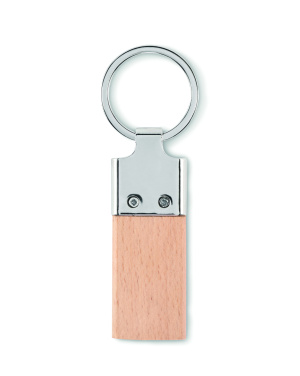 Logotrade promotional product image of: Key ring with rubber wood