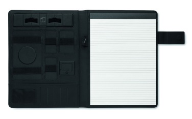 Logo trade corporate gifts image of: A4 folder and wireless charger