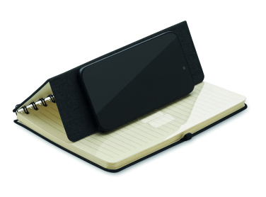Logo trade promotional item photo of: A5 notebook with phone holder