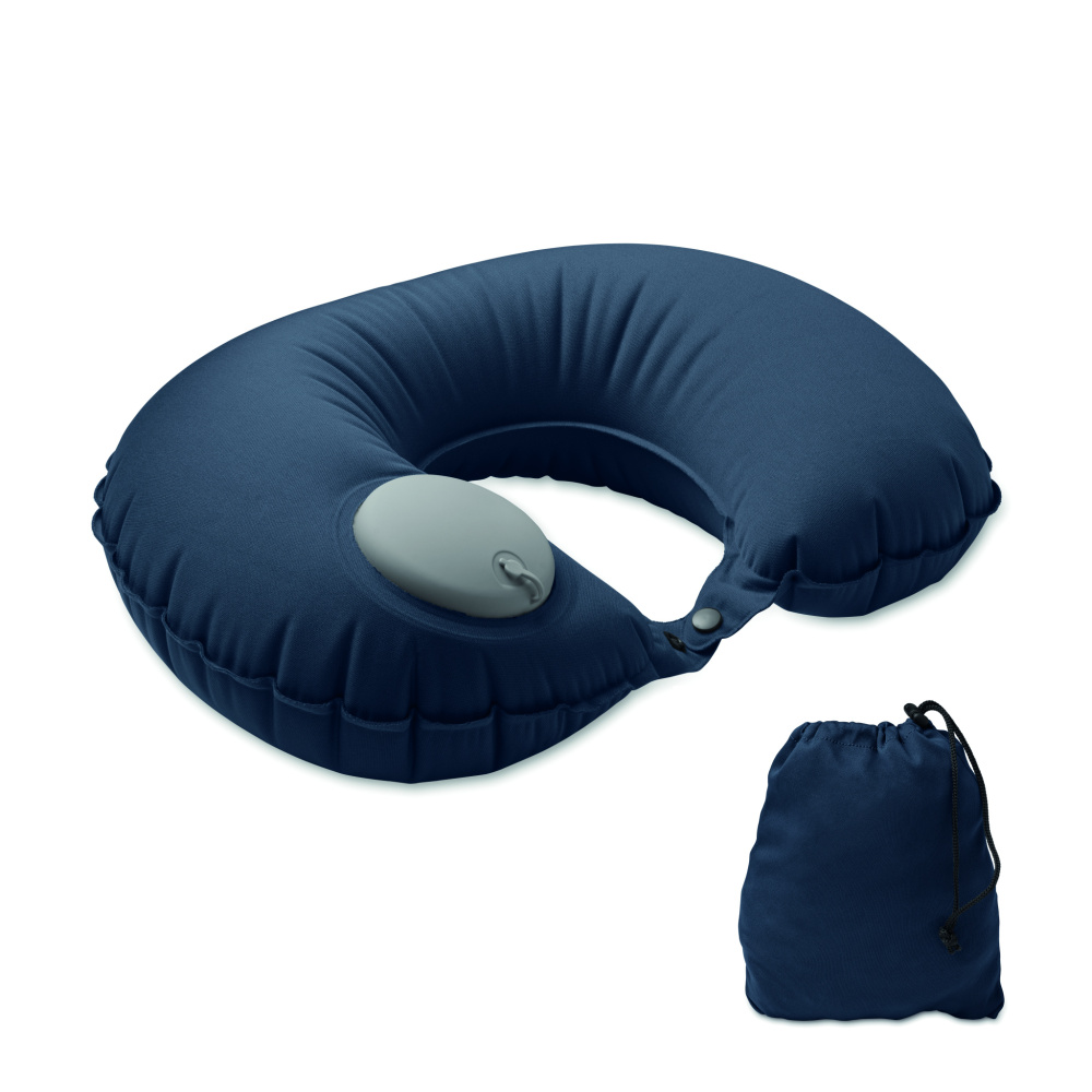 Logo trade promotional giveaways image of: Fast inflatable travel pillow