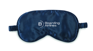 Logo trade promotional items image of: Soft polyester eye mask
