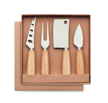 Logo trade promotional product photo of: Set of 4 cheese knives