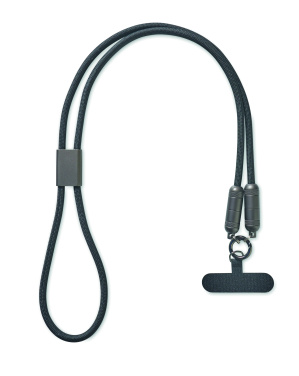 Logo trade advertising products image of: 60W phone holder lanyard cable