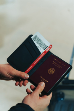 Logo trade promotional products picture of: Trackmate RCS rpolyester passport holder worldwide locating