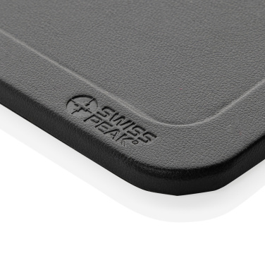 Logotrade promotional giveaway picture of: Swiss Peak 3 in 1 RCS recycled PU wireless charger desk tray
