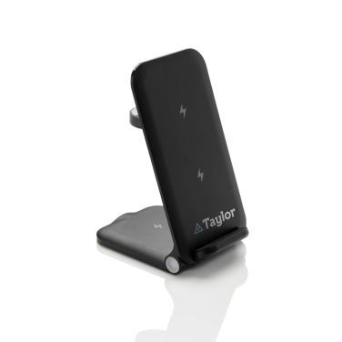 Logo trade promotional gifts picture of: Powerpal 3 in 1 RCS recycled plastic 15W charger