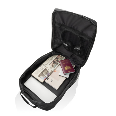 Logo trade promotional item photo of: Swiss Peak Aware™ RPET Essential 15.6 inch laptop backpack