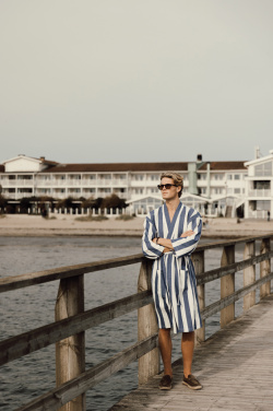 Logotrade promotional item image of: VINGA Ornos GRS hammam robe S/M