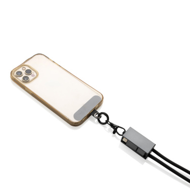 Logotrade promotional merchandise photo of: Terra RCS recycled PET phone cord with dual charge cable